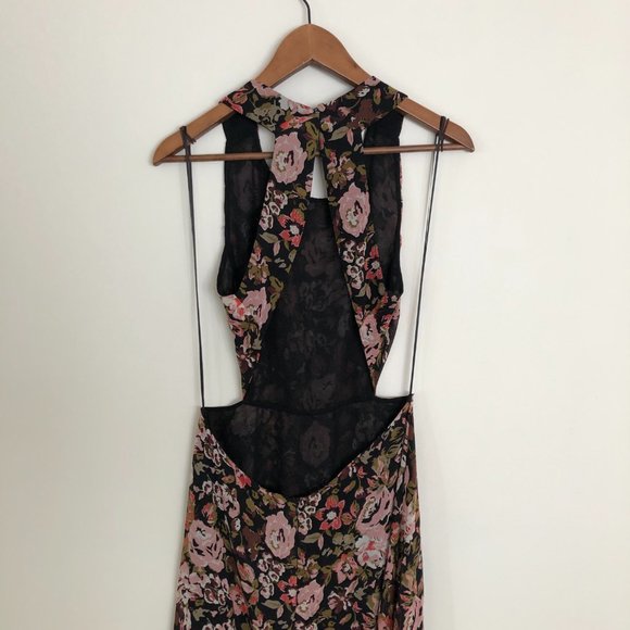 Zara - Backless Floral Maxi Dress - Picture 8 of 8